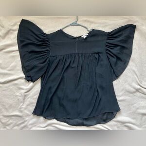 H&M Black Puff Sleeve Blouse